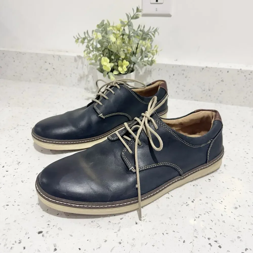 Johnston & Murphy McGuffey Plain Toe shoes Navy Size 11 W
